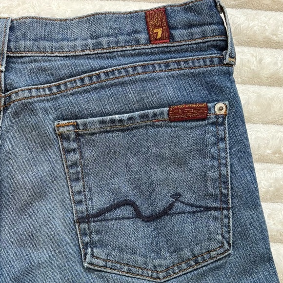 7FAM 7 For All Mankind Bootcut Jeans Midrise 28 - Picture 7 of 14